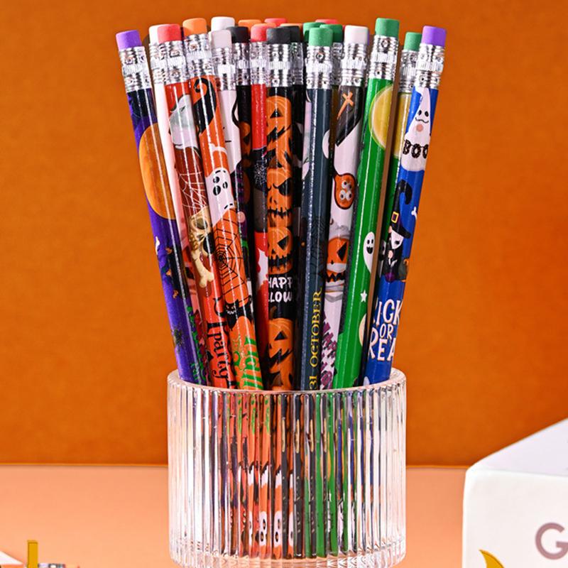 20Pz Matite di Halloween Design Casuale Matita HB Cartone Animato Tema Halloween Cancelleria Regalo per Studenti