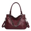 Large-capacity Fashionable Soft Leather Women's Shoulder Bag, Popular Women's Crossbody Handbag