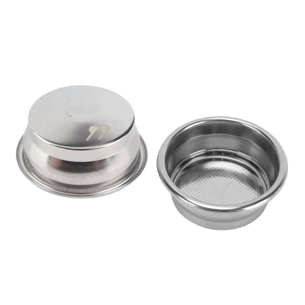 Portafilter Filter Basket Fit for Breville Coffee Machine Double Layer 2 Cup Pressurized Stainless Steel Portafilter