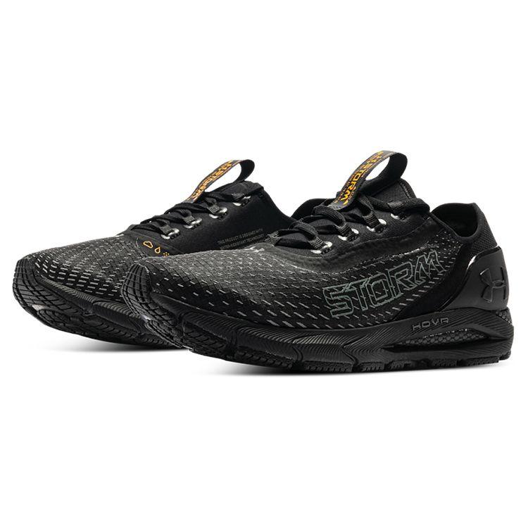 Under Armour HOVR Sonic 4 Storm Sportowa Moda Tkanina Niskie Casualowe Buty do Biegania Damskie sneakersy Czarne 3025486-002