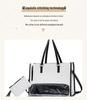 High-Quality Insulated Black Diamond Lattice Lunch Bag, Handbag, and Crossbody Tote