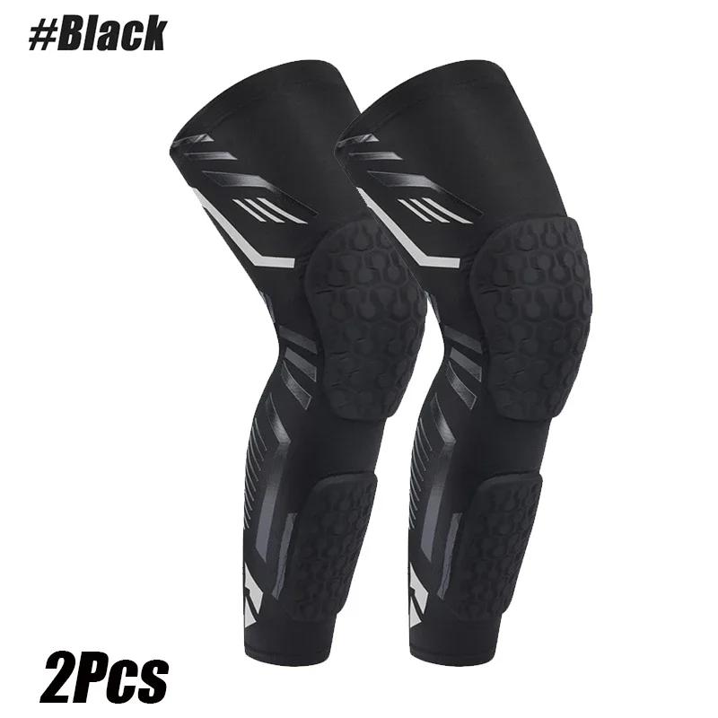 

2Pc Adult Knee Protector Knee Compression Sleeves Basketball Volleyball Leg Sleeve Knee Protector Calf Support Snowboard Kneepad XXL