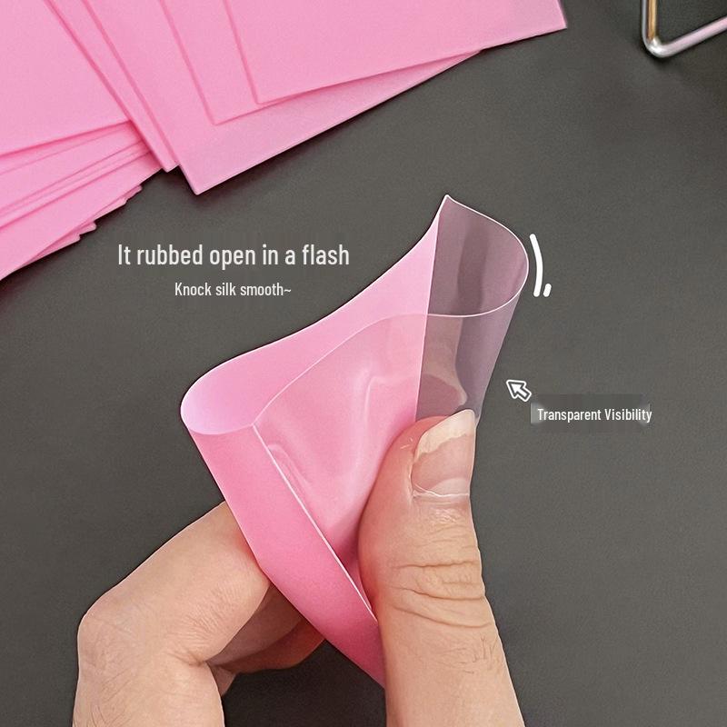 Transparent Two-Layer Macaron Color Card Holder for Photos and Small Cards