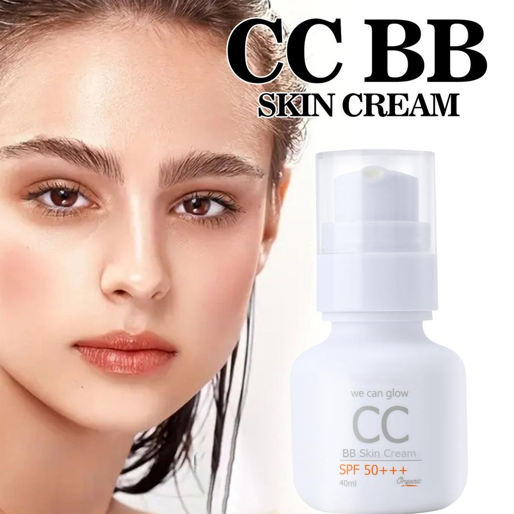 Sunscreen, Moisturizing Sunscreen, Lightweight Finish, Refreshing Make-up Cream, Concealer,40ML