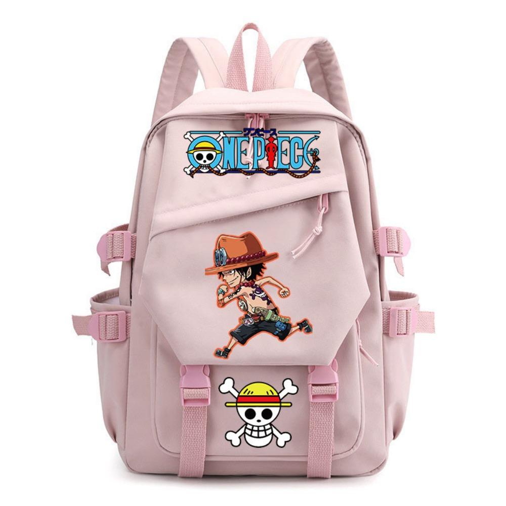 Anime ONE PIECE Schoolbag Children's Backpack Primary School Bag Male and Female Junior High School Students College Students Campus Backpack