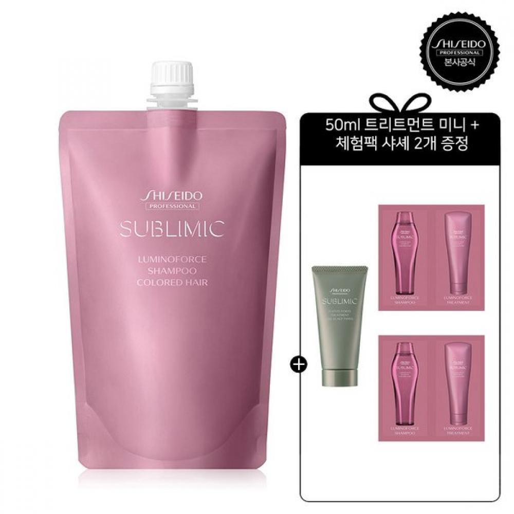 Shiseido Professional Luminoforce Shampoo  Refill  450ml Trial Pack + Mini Shampoo + Pouch Single option