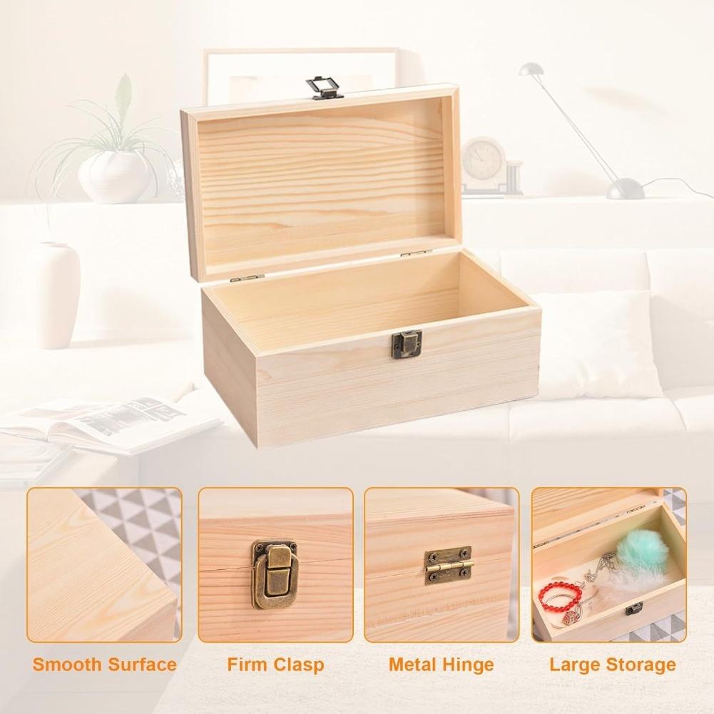 Pine Storage Box Rectangular Storage Box Home Organization As Shown Large Wooden Storage Box Craft Supplies Box