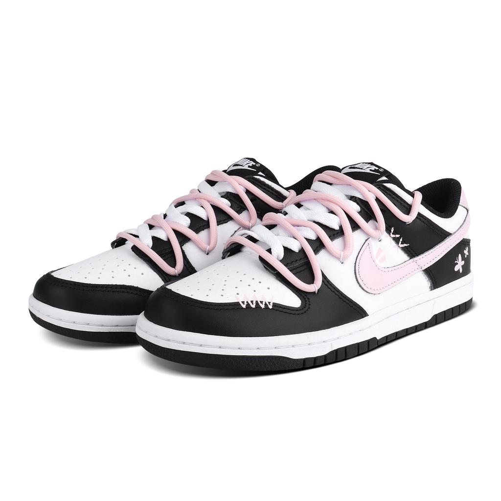 Nike Dunk Abrasion Resistant Low top Skateboard Shoes Unisex Black Pink HF5441-100(Team1491-LD)