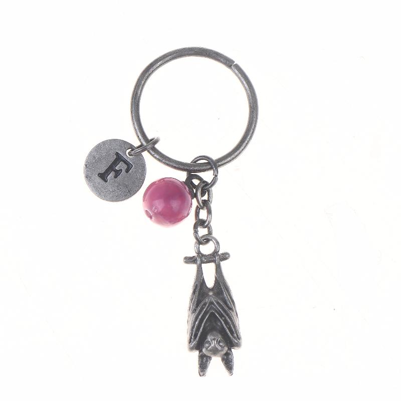 Bat Inspirational Keychain Emotional Support Bat Keychain Metal Bat Pendant With Inspirational Poetry Card Bats Keyring