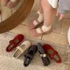 Flat-bottomed small single shoes women's shoes women's shoes spring and autumn 2025 spring French Mary Jane ballet evening shoes