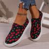 Trendy Casual Single Shoes 2024 New Design Feeling Canvas Flat Bottom Sports Anti Slip Women's Vulcanized Temperament Single