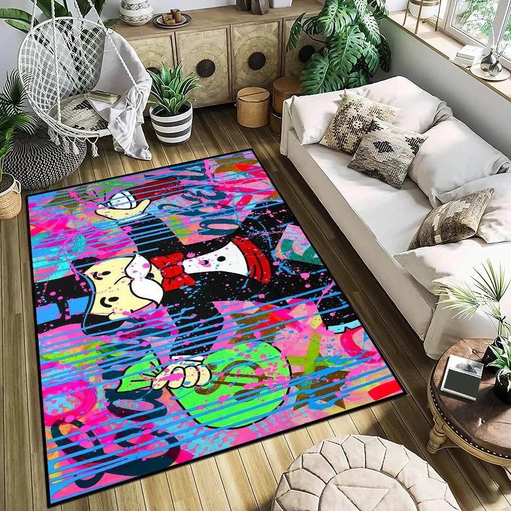 Dollar Alec Monopoly Luxury Door Mat Entrance Non-slip Washable Kitchen Carpet Living Room Hallway Rug Bathroom Decoration