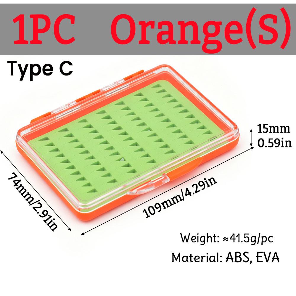 1PC Fly Fishing Box Multi-style Foam/Compartment Tackle Case Waterproof Transparent Hook Lure Storage Box for Trout Bass Angling