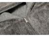 American Retro Women's Reversible Hooded Wool-Cotton Coat - Winter Warm Plush Jacket