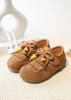 2026 Stilvolle Lederquasten-Prinzessinnenschuhe für kleine Mädchen - Frühling/Herbst Weiche Sohle Bohnenschuhe