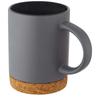 Glass "Neiva" 425 Ml Ceramic Mug with Cork Base Gray