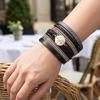 Damen Geflochtenes Armband Verstellbares Design Imitation Perlen Strasssteine Dekor Sicheres Verschluss Armband Handgelenk Accessoire
