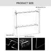 Space Efficient Acrylic Stemwares Rack Tabletop Champagne Flute Stand Practical Acrylic Wine Glass Holder for Event