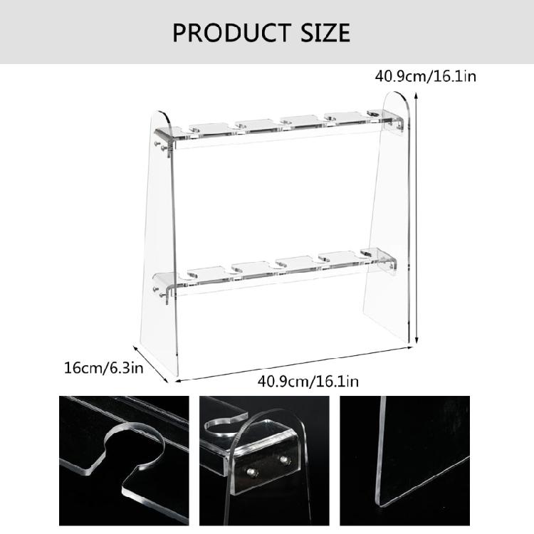 Space Efficient Acrylic Stemwares Rack Tabletop Champagne Flute Stand Practical Acrylic Wine Glass Holder for Event