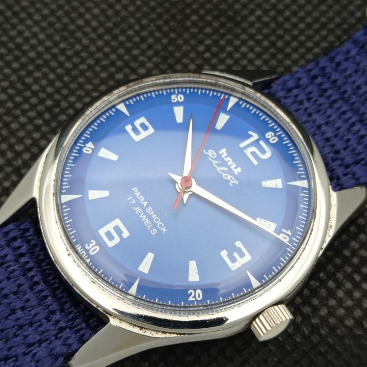 BRUKT HMT PILOT INDIAN MEKANISK HERREUR a318319-1 Sku610c-a318319