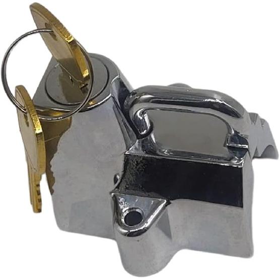 7/8" To 1 1/4" 25mm Motorcycle Helmet Lock Compatible for Harley (Chrome) 1 Inch,74937S2,45732-86