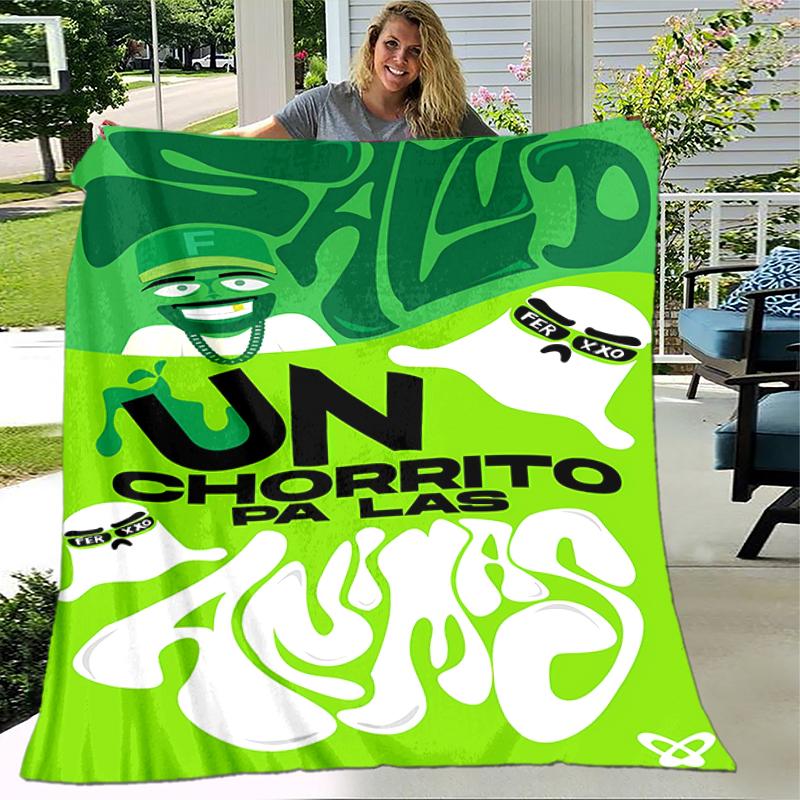 1pc Blanket Feid6 Print Design, Lightweight Blanket for Sofa, Bed- Soft &Warm, Gift for All Seasons Like Christmas, Halloween