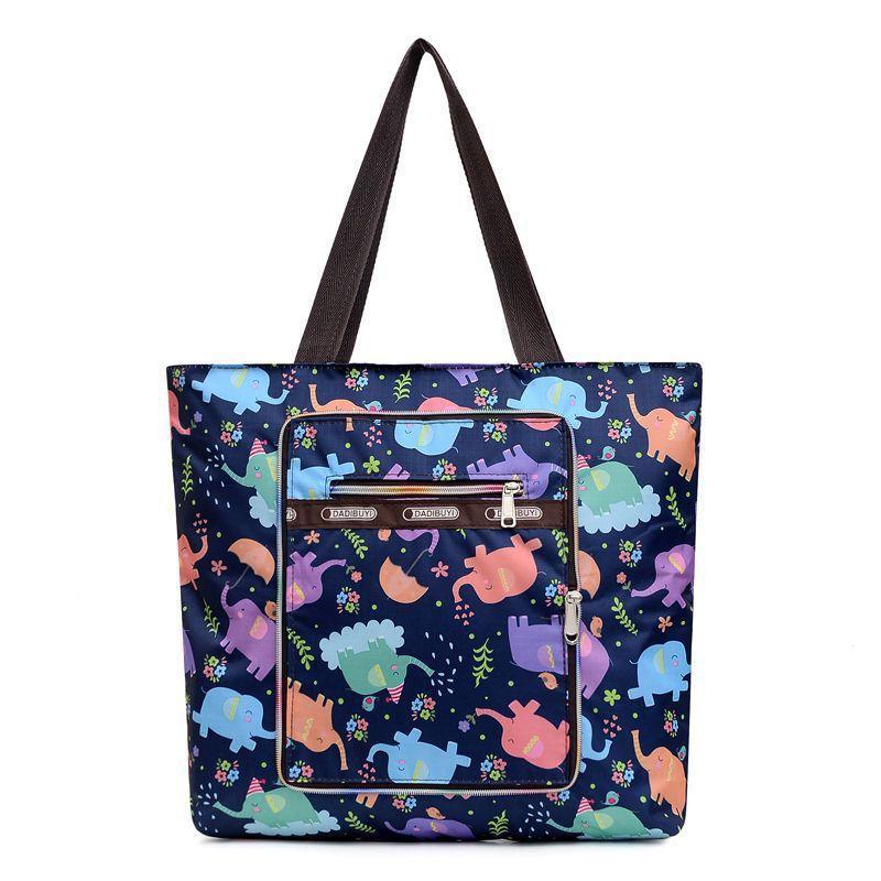 Duża lekka składana przenośna torba na zakupy przenośna o dużej pojemności przenośna torba na ramię damska torba do przechowywania