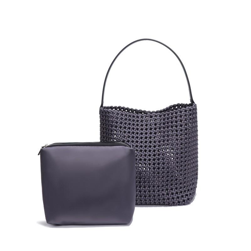 

Single Shoulder Bag Windmill Knot Hand-carried Bucket High-quality Large-capacity Retro