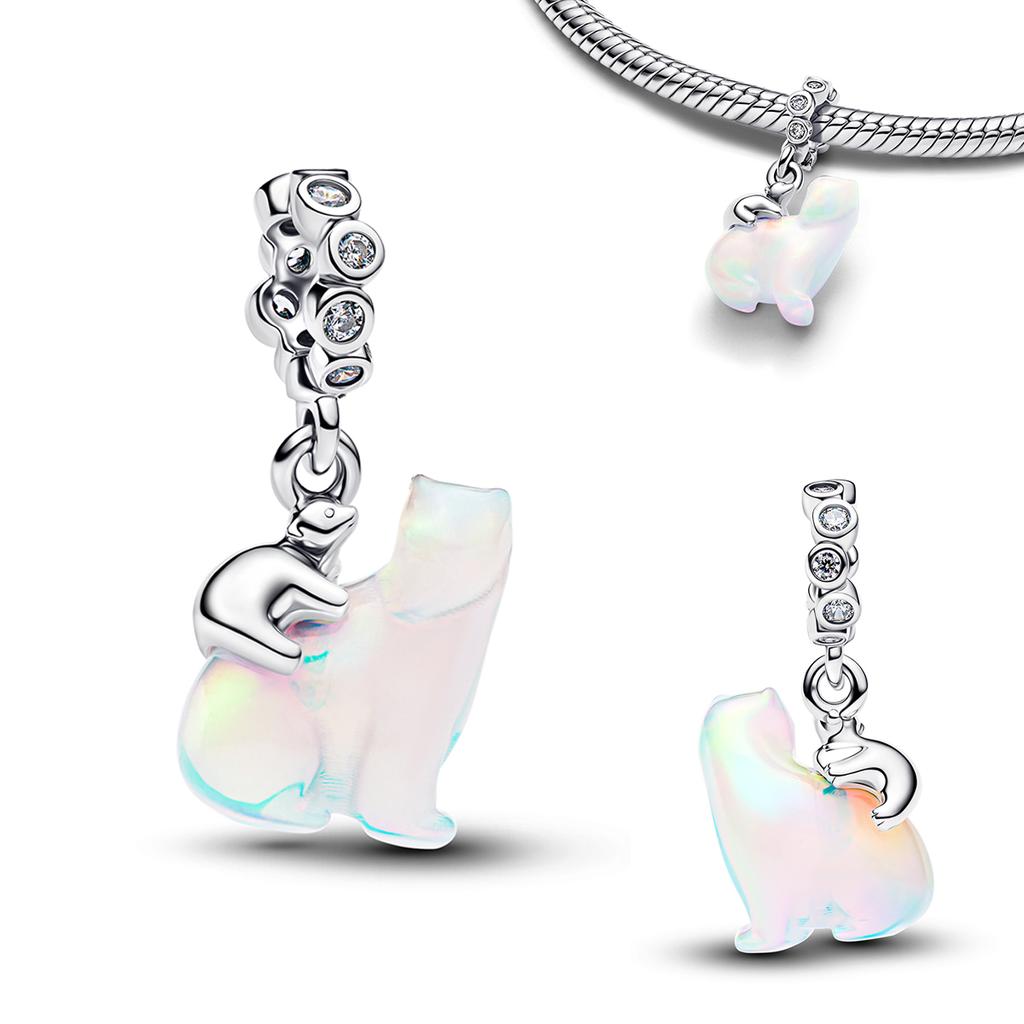 Authentische Kupfer Goldene Runde Anhänger Pferd Löwe Burg Perlen Armband Halsketten Damen Weihnachten Halloween DIY Geschenk