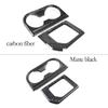 ABS Carbon Fiber For Toyota Tundra 2014-2025 Car Center Control Shift Panel Water Cup Decorative Frame Stickers Car Accessories