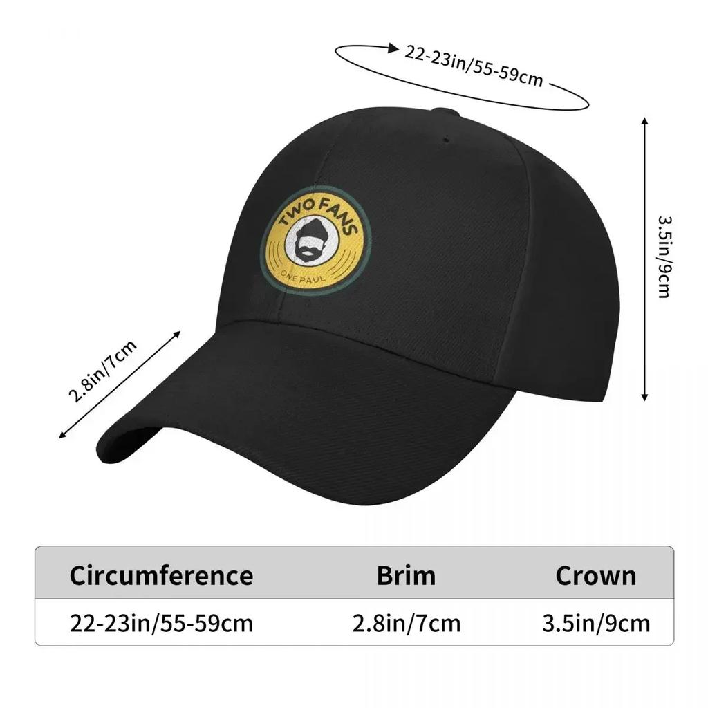 Two Fans 1 Paul Baseball Cap Fashionable Bobble Hat Sun Hat Luxury Hat Golf Wear Men Women's