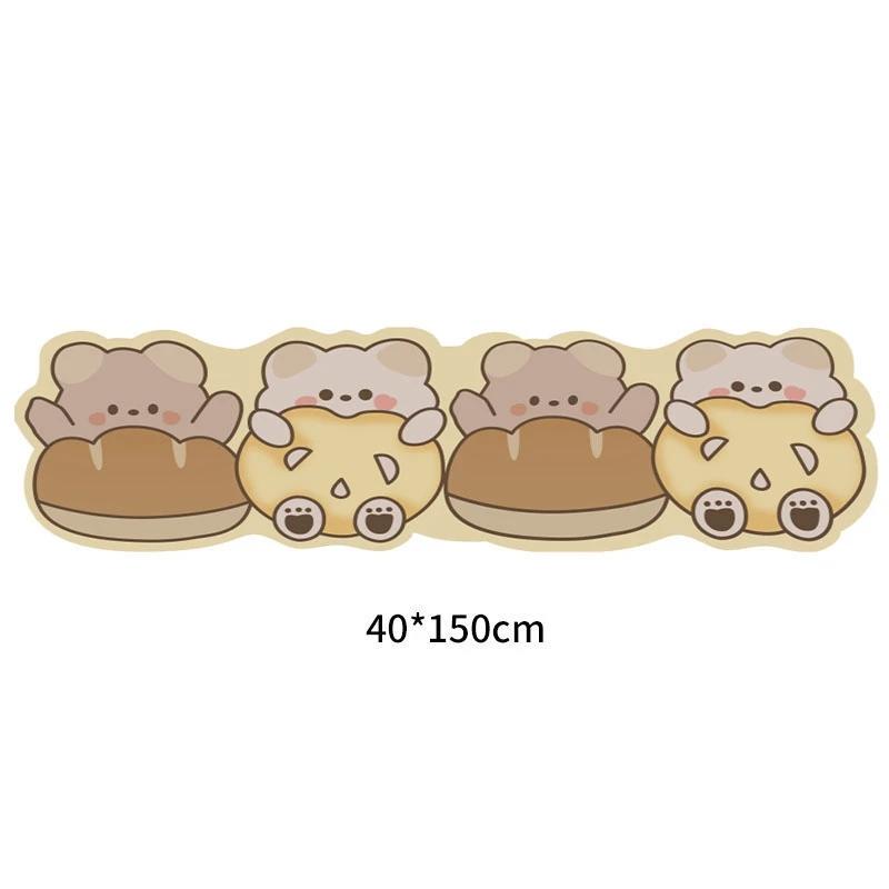 Cartoon Anti-Slip Kitchen Floor Mat Entrance Doormat Washable Door Rugs Hotel Living Room Carpet Bathroom Home Decoration Mats