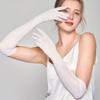 Yu Yue Mulberry Silk Sun Protection Arm Sleeves for Women - Long, Solid Color Driving Gloves