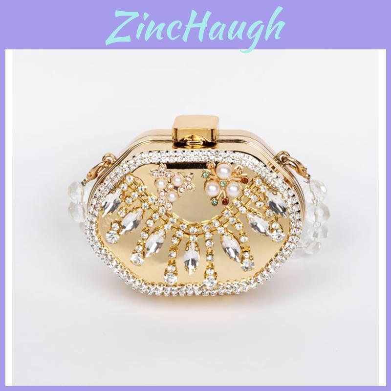Acrylic Mini Box Clutch Bag With Sparkling Lock For Daily Use Woman