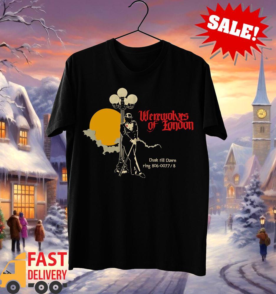 Warren Zevon Werewolves of London Shirt Short Sleeve Black Unisex S-5XL 1J0527 Unisex T-Shirt XXXL