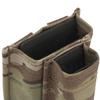 MZ-tactical ESSTAC Type 9mm & 5.56 Single Magazine Pouch, Short Open Top Double Magazine Pouch (CP Camo)