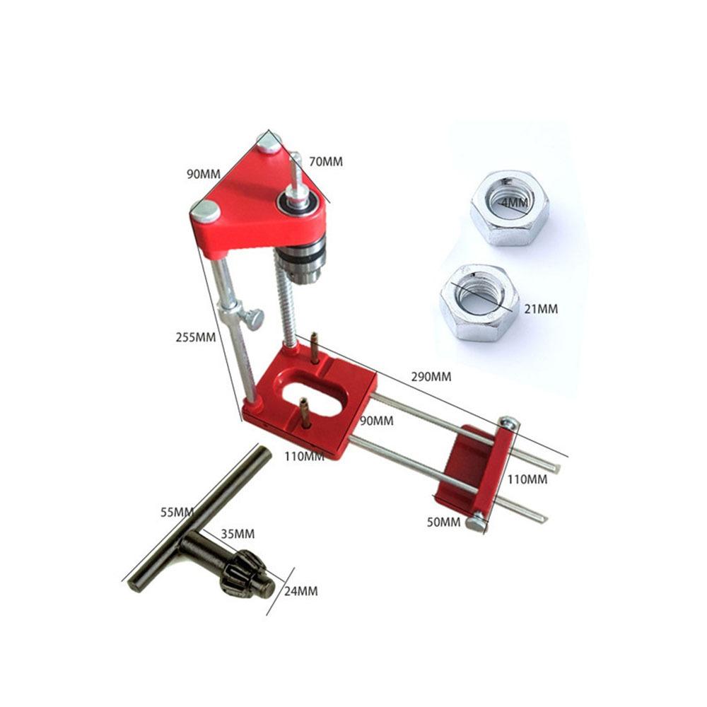 

Drill Guide Drill Locator Hole Cutter Drilling Template Guide Hole Punch Positioner For Carpenter красный