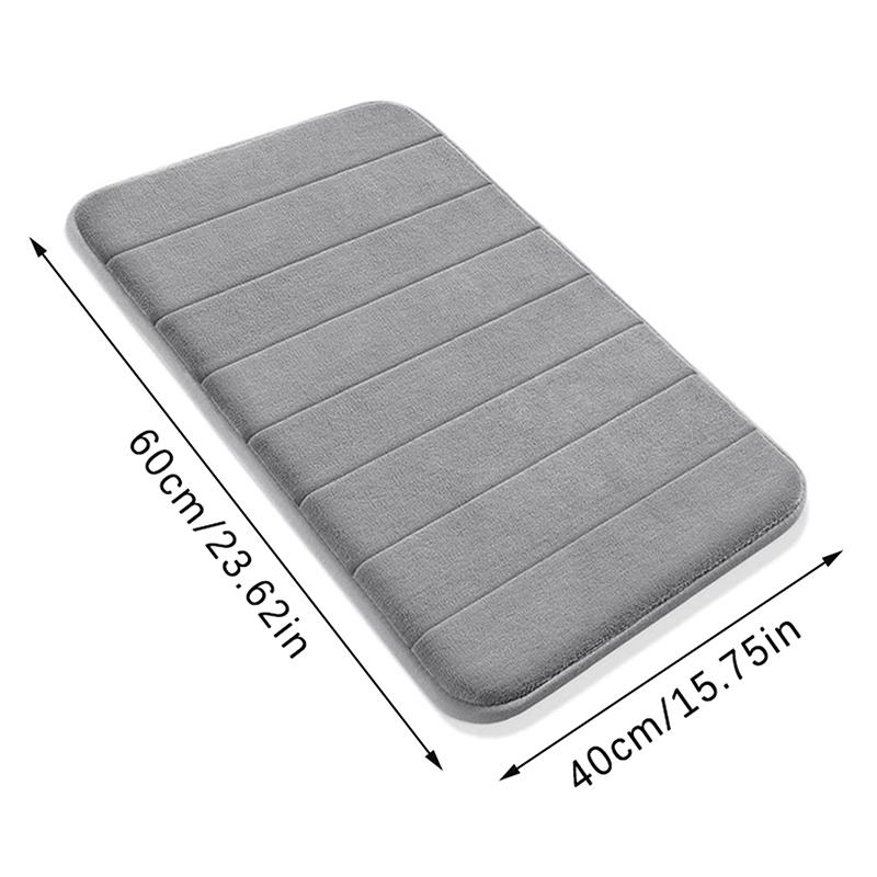 60X40Cm Bathroom Anti-Skid Mat Quick Water Absorption Mat Soft Bathroom Carpets Rugs Toilet Floor Mat Home Decor