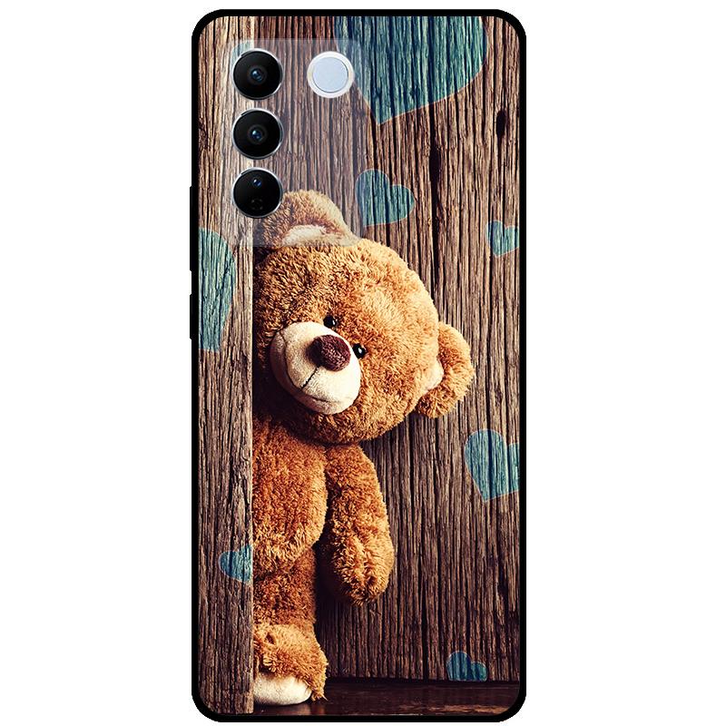For Vivo V27E V2237 V27 Pro V2230 V 27 Case TPU Soft Silicone Marble Cat Shockproof Cases For Vivo V27 5G V27Pro Bag Funda Cover