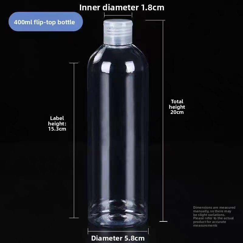 Plastic Cosmetic Bottles With Flip Butterfly Cap For Travel And Storage