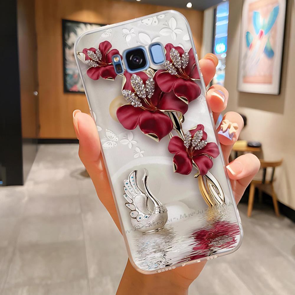 Case For Samsung Galaxy S8 Plus S 8 Phone Cover Cute Cartoon Cases Painted Soft TPU Coque For Samsung S8 S8+ Protective Fundas