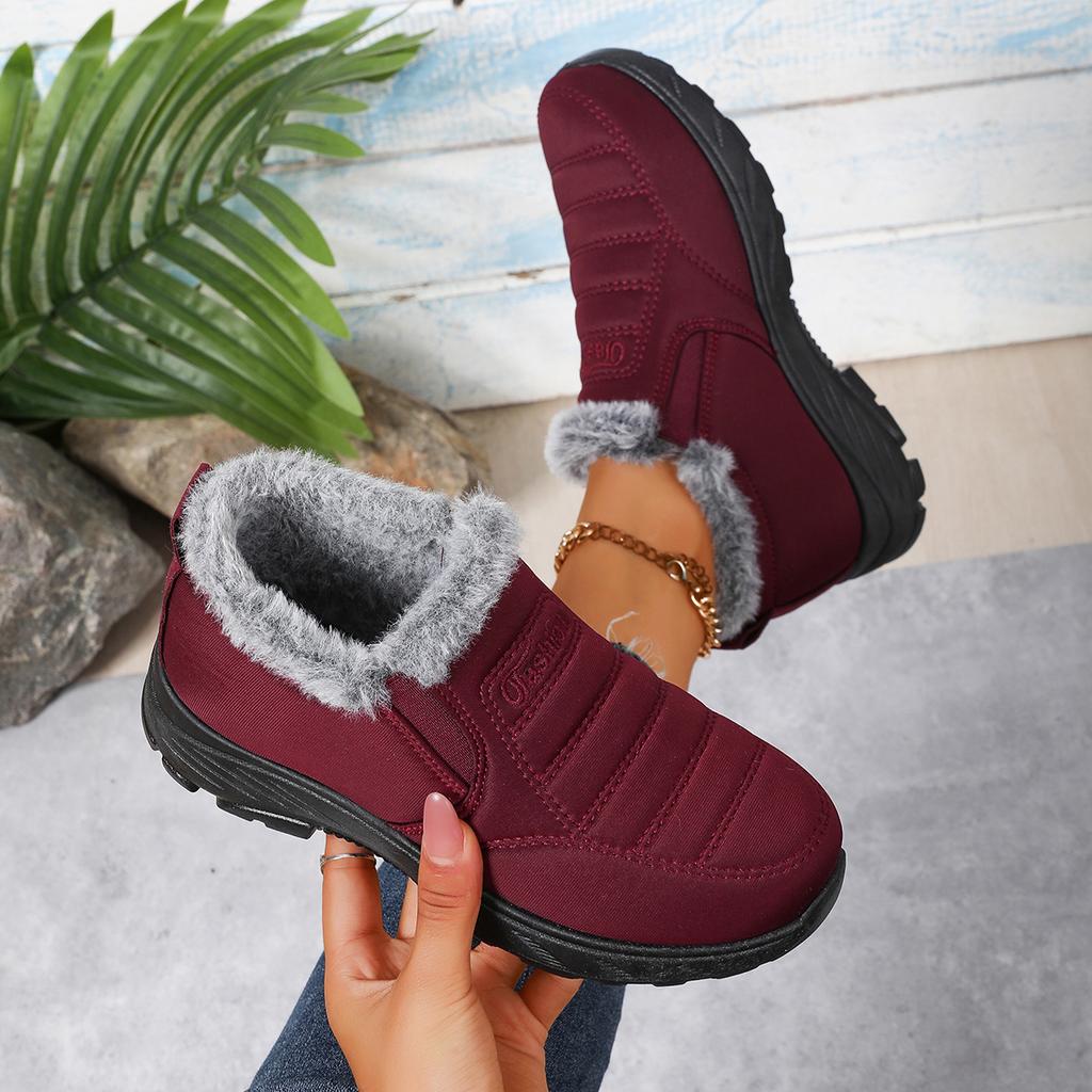 Fashion Winter Women's Snow Boots fashion round toe mid heels Plus Size Couples Sneakers Casual comfortable women's Boots