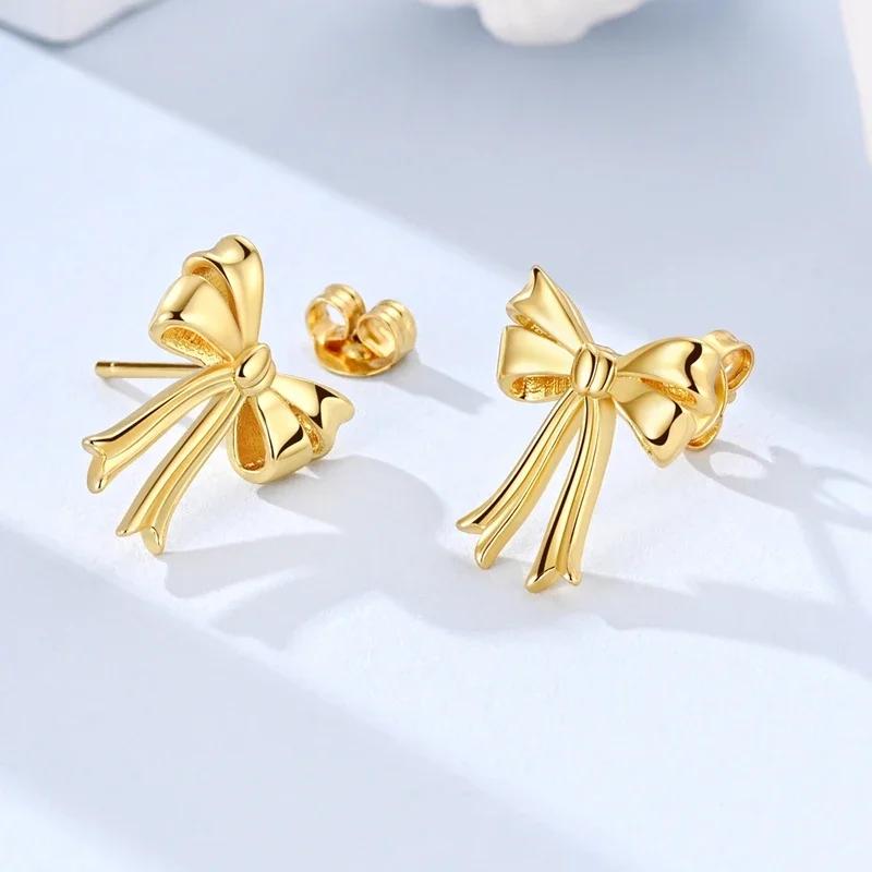 925 Sterling Copper Lucky Guardian Ear Zircon Original Design Earrings Color Zircon Making for Women Girl Wedding Party Gifts