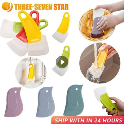 1 Adet Mutfak Kazıyıcı Yağ Lekesi Temizleme Silikon Spatula Kek Pişirme Hamur İşleri Aletleri Kirli Tava Tencere Bulaşık Temizleyici Aletler Kazıyıcı