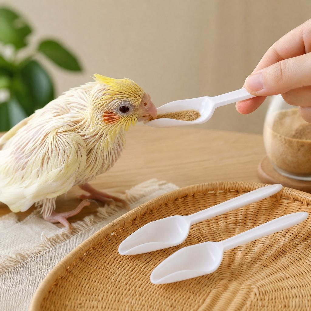 Alimentazione con -Design Anti-Goccia - Strumento di Alimentazione Manuale per Uccelli Piccoli