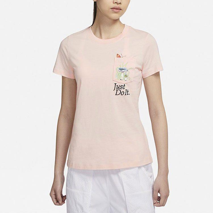 Nike Set in Sleeve T Shirt Women's Pink DD1463-805
