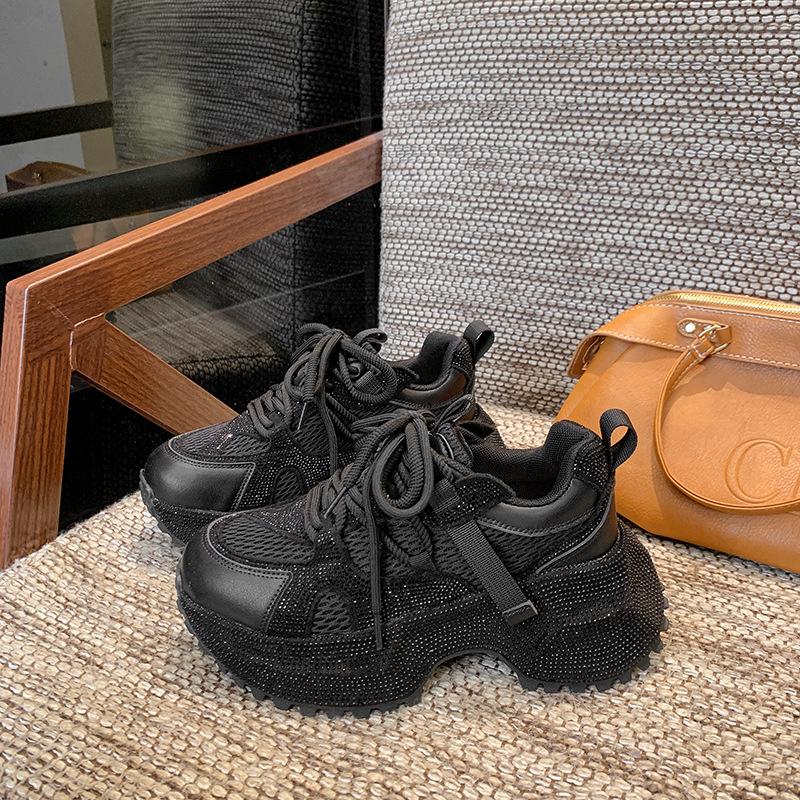 

Platform dad shoes women s autumn and winter 2025 new fashion casual shoes non-slip versatile single shoes inner height-increasing women s shoes 35