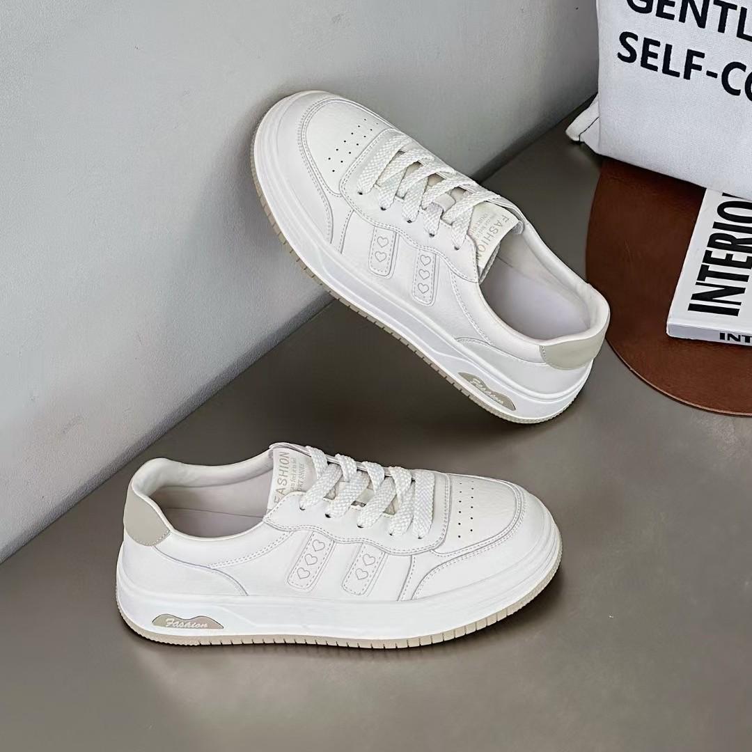 

Leather soft-soled white shoes women s autumn new single shoes versatile platform-soled sports and leisure shoes board shoes 40 слюда кольору