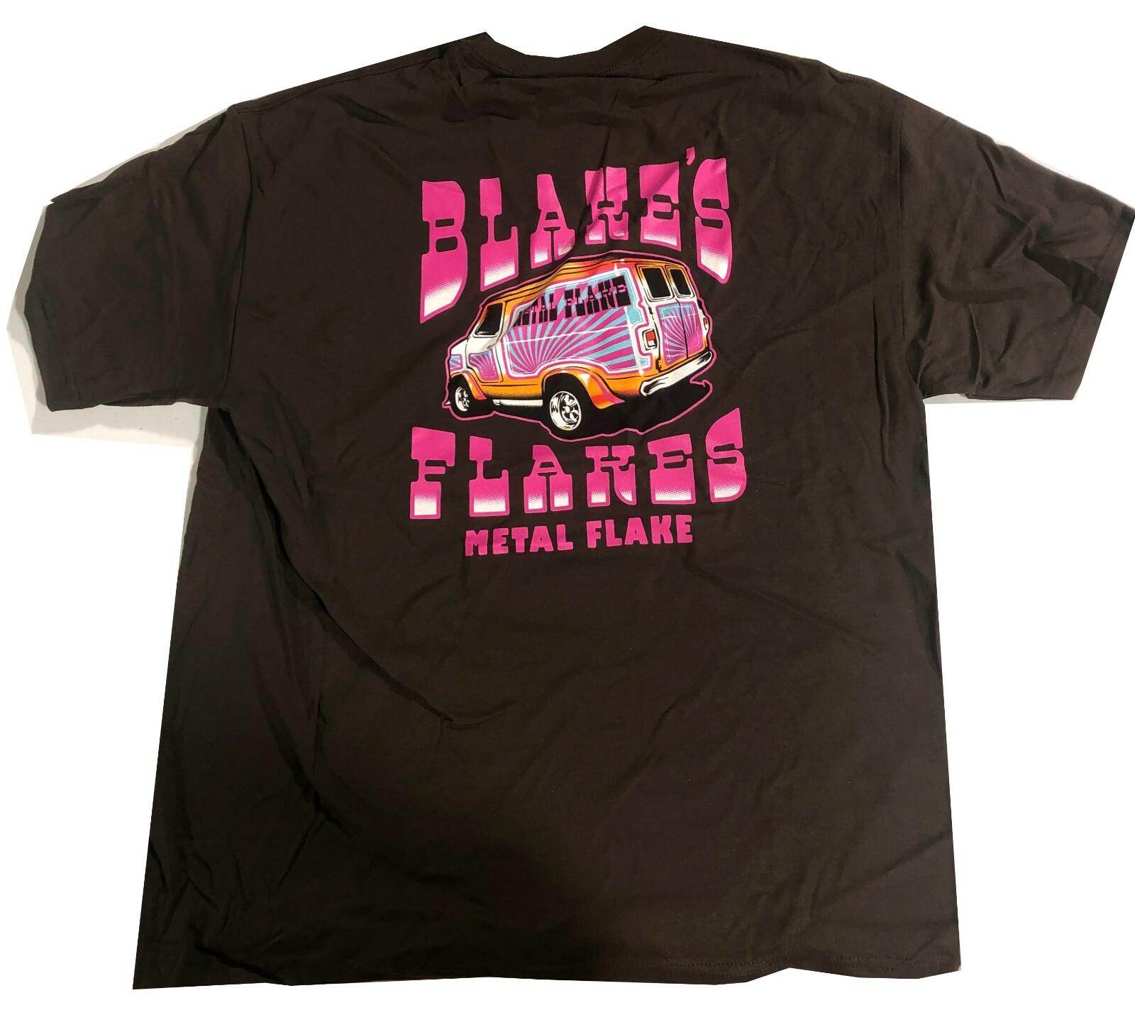 Blake s Flakes Metal Flake T-shirt Dark Brown XXL