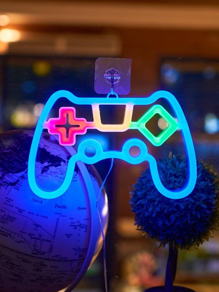 Gamepad Fire Moon Star LED Bright Neon Light Night Sign Modeling Lamp Room Wall Art Decoration Wholesale Xmas Birthday Wedding